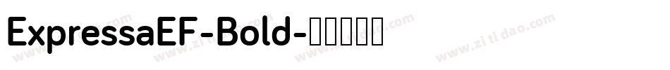 ExpressaEF-Bold字体转换