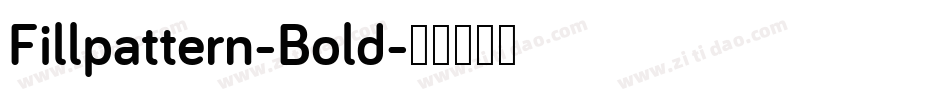 Fillpattern-Bold字体转换
