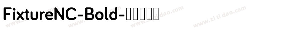 FixtureNC-Bold字体转换