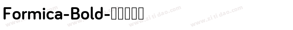 Formica-Bold字体转换