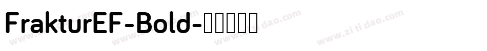 FrakturEF-Bold字体转换