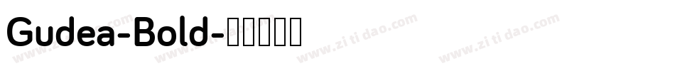 Gudea-Bold字体转换