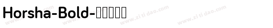 Horsha-Bold字体转换