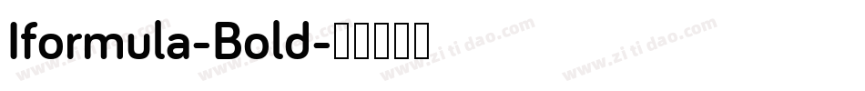 Iformula-Bold字体转换
