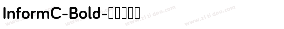 InformC-Bold字体转换