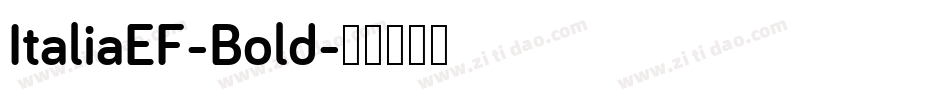 ItaliaEF-Bold字体转换