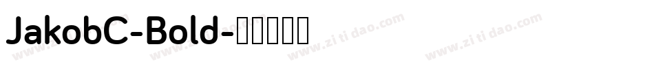 JakobC-Bold字体转换