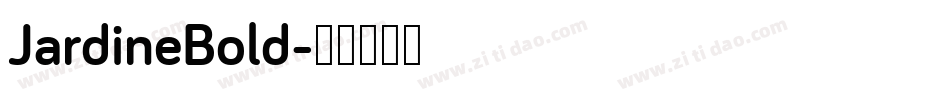 JardineBold字体转换