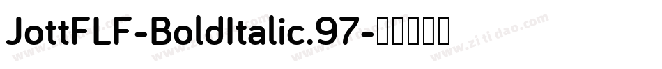 JottFLF-BoldItalic.97字体转换