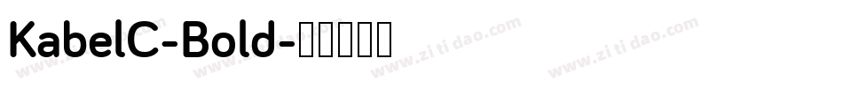 KabelC-Bold字体转换