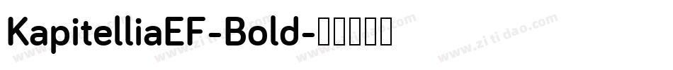 KapitelliaEF-Bold字体转换