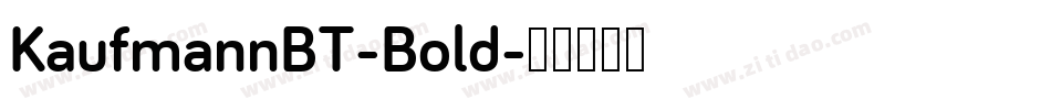 KaufmannBT-Bold字体转换