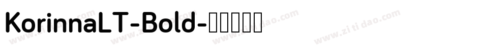 KorinnaLT-Bold字体转换 KorinnaLT-Bold字体转换
