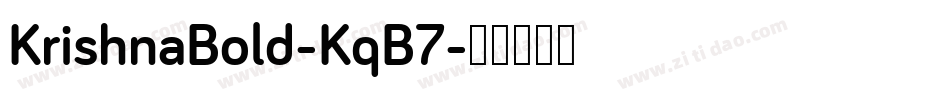 KrishnaBold-KqB7字体转换