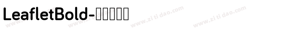LeafletBold字体转换