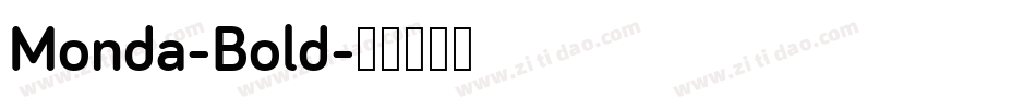 Monda-Bold字体转换