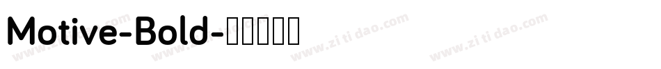 Motive-Bold字体转换