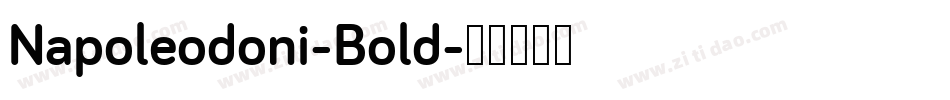 Napoleodoni-Bold字体转换