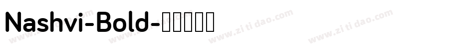 Nashvi-Bold字体转换