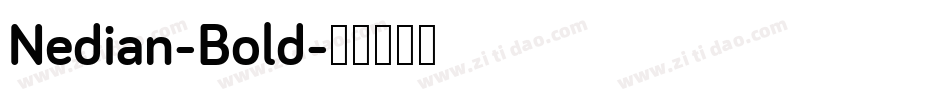Nedian-Bold字体转换