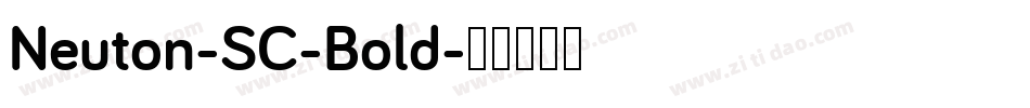 Neuton-SC-Bold字体转换