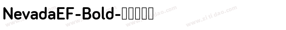 NevadaEF-Bold字体转换