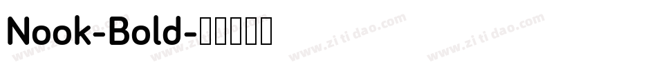 Nook-Bold字体转换