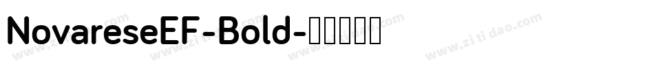 NovareseEF-Bold字体转换