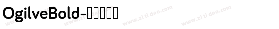 OgilveBold字体转换