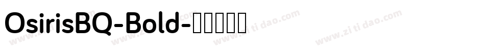 OsirisBQ-Bold字体转换