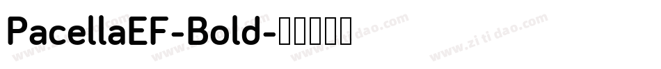 PacellaEF-Bold字体转换