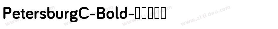 PetersburgC-Bold字体转换