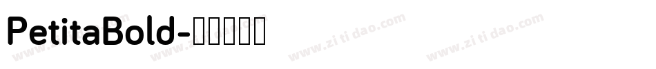PetitaBold字体转换
