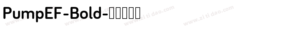 PumpEF-Bold字体转换