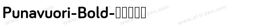 Punavuori-Bold字体转换