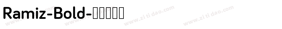 Ramiz-Bold字体转换