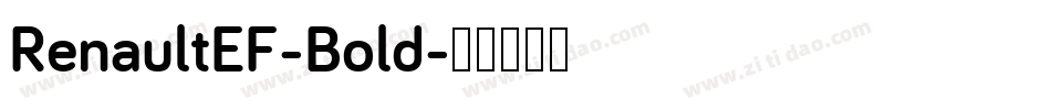 RenaultEF-Bold字体转换