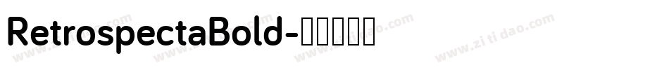 RetrospectaBold字体转换