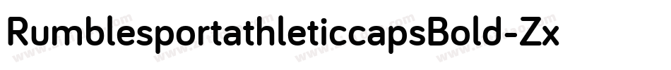 RumblesportathleticcapsBold-ZxDJ字体转换
