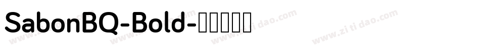 SabonBQ-Bold字体转换