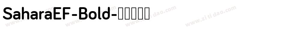 SaharaEF-Bold字体转换