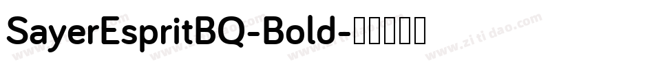SayerEspritBQ-Bold字体转换 SayerEspritBQ-Bold字体转换
