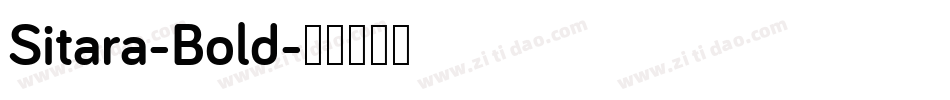 Sitara-Bold字体转换