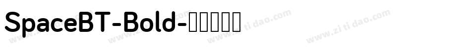 SpaceBT-Bold字体转换