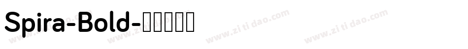 Spira-Bold字体转换
