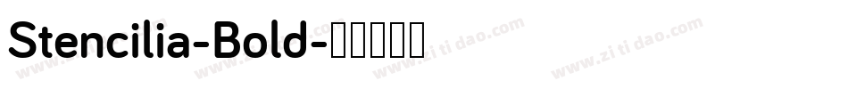 Stencilia-Bold字体转换