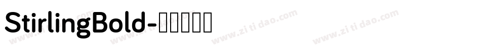 StirlingBold字体转换