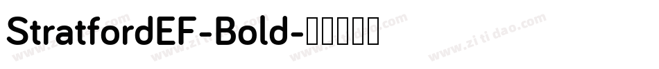 StratfordEF-Bold字体转换