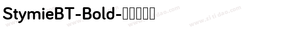 StymieBT-Bold字体转换