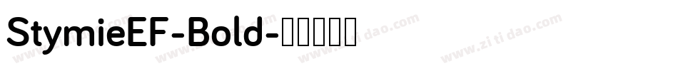 StymieEF-Bold字体转换